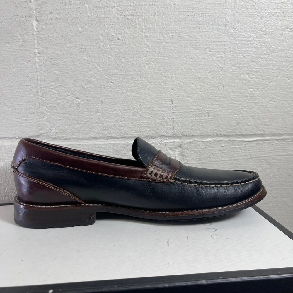 Sperry Top Sider STS10201 Penny Loafer Slip On Black Leather Casual Mens 11.5 M - Picture 2 of 13